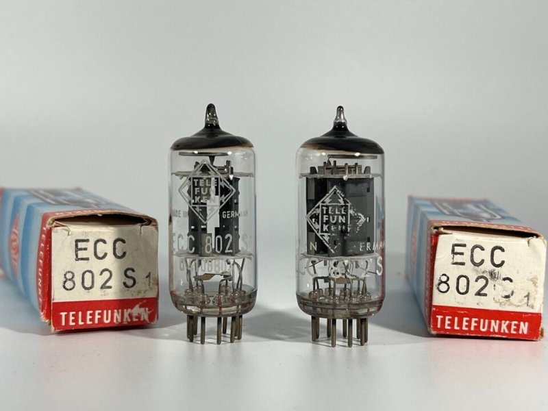 Telefunken Matched ECC802s pairs & ECC803s