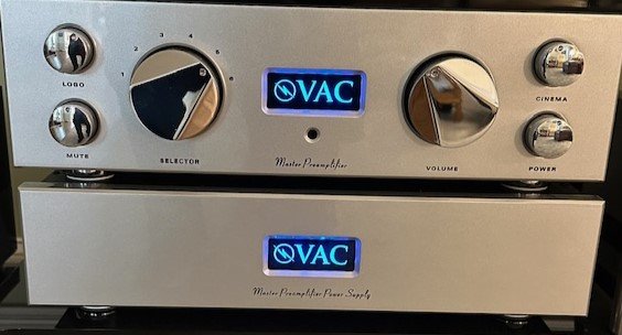 VAC Master Preamplifier - Two box unit, in Silver flake finish. (no phono option)
