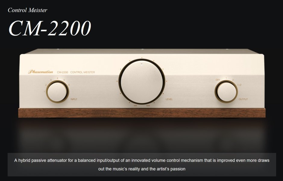 Phasemation CM-2200 | Passive Linestage Preamplifier | Axpona Demos – Save 25% & Free Shipping!