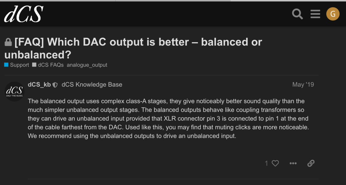 [FAQ] Which DAC output is better – balanced or unbalanced - Support  dCS FAQs - dCS Community.png