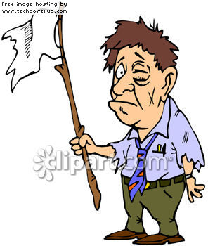 0060-0807-1220-5847_A_Beat_Up_Man_Waving_the_White_Flag_of_Surrender_clipart_image.jpg